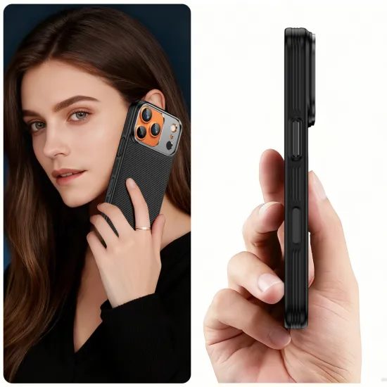 Tech-Protect Kevlar Aramid CC MagSafe θήκη, iPhone 17 Pro Max, μαύρη