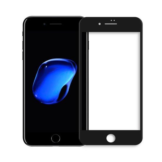 iPhone 7 PLUS, 8 PLUS, 5D Displayschutz, schwarz