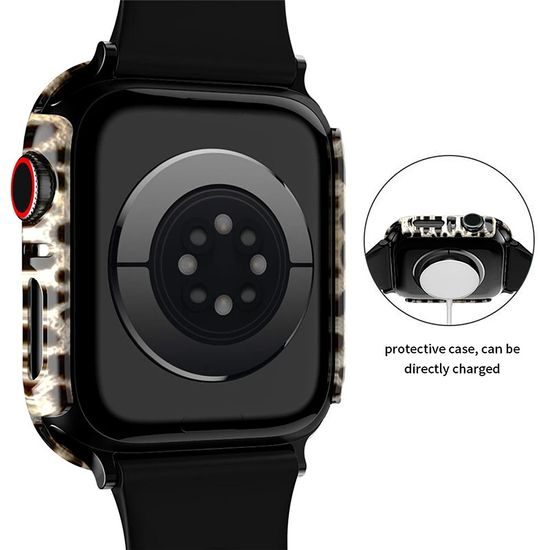 JP Watch case Motive, Apple Watch 7 / 8 / 9, 45 mm, leopard černobílý