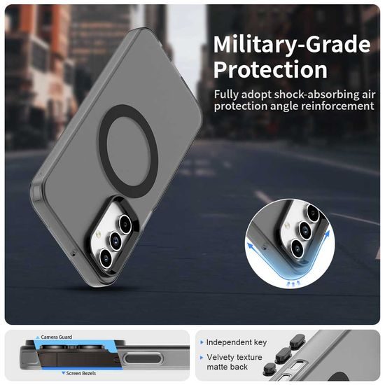 Techsuit CandyCase MagSafe, Samsung Galaxy A55 5G, μαύρο