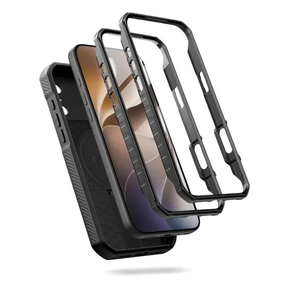 Tech-Protect Kevlar MagSafe puzdro, iPhone 17 Pro / 18 Pro, čierne