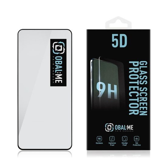Csomag:ME 5D edzett üveg Motorola G84, fekete