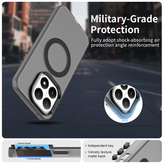 Techsuit CandyCase MagSafe, Xiaomi 15T, μαύρο