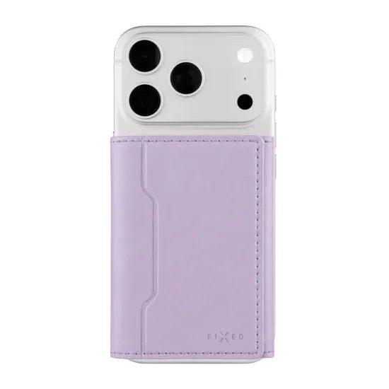 FIXED MagWallet Trifold pénztárca MagSafe-fel, világos lila