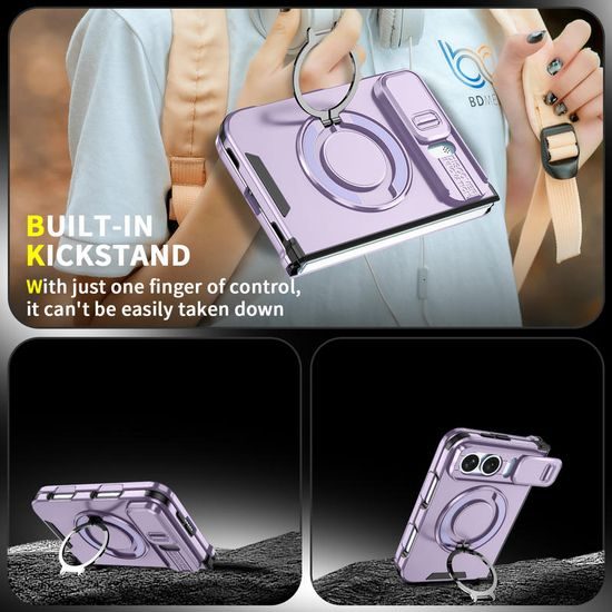 Camslide Stand etui, iPhone Duo, vijolična