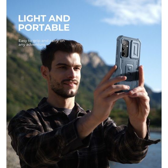 Dexnor 360 Kickstand Camprotector Husă Samsung Galaxy S24, albastru