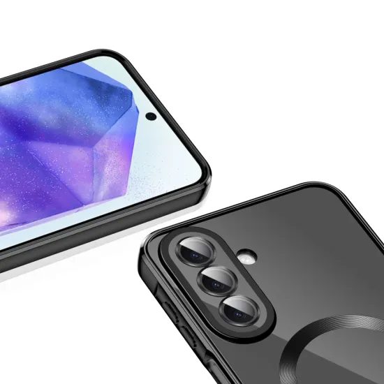 Tech-Protect MagFlex Hoesje - MagSafe geschikt - met Camera Protector - voor Samsung Galaxy A27 5G - Zwart