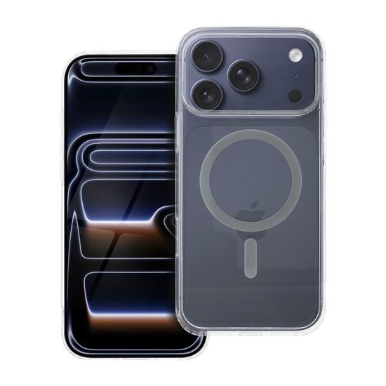 Θήκη Drop Glue Colorful Ring Mag Cover με MagSafe, iPhone 17 Pro Max, γκρι