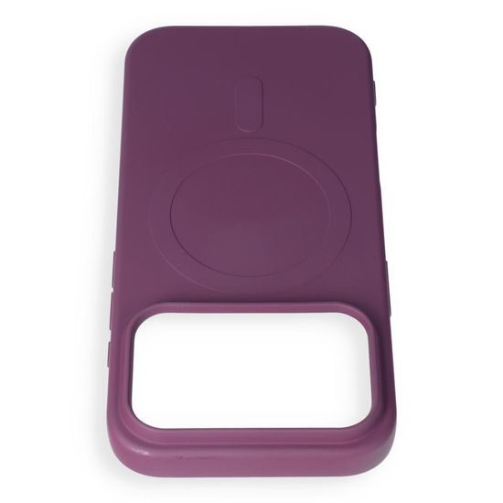 iPhone 17 Pro / 18 Pro silikona vāciņš – Silicone Mag Cover MagSafe – ķiršsarkans