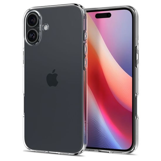 Spigen Liquid Crystal kryt na mobil, iPhone 16, Crystal Clear