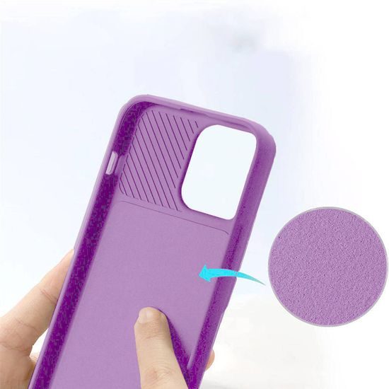 Husă Nexeri cu capac pentru cameră, Xiaomi Redmi Note 12 5G, violet