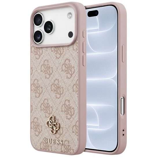 Guess Case für iPhone 17 Pro / 18 Pro - Hardcase 4G Small & Classic MagSafe Schutzhülle - Rosa