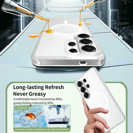 JP MagFit Colour θήκη MagSafe με μαγνήτη N52, Samsung Galaxy S26 Ultra, λευκή