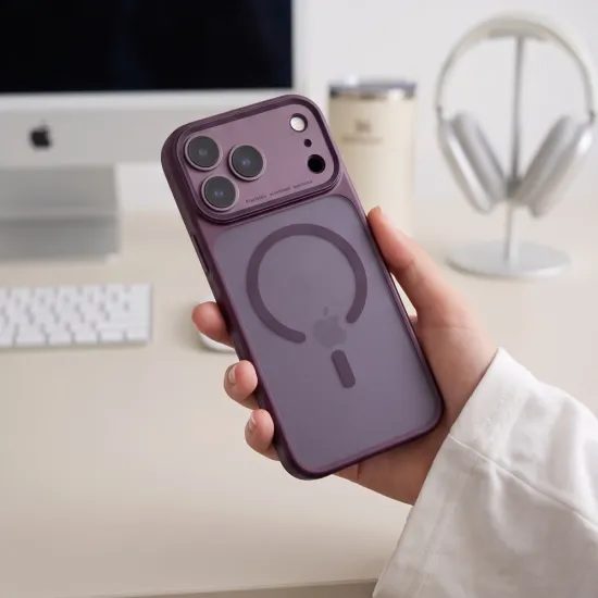 Tech-Protect MagPrime MagSafe CC, iPhone 17 Pro Max / 18 Pro Max, vínové