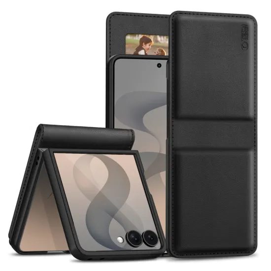 Husă Tech-Protect Samsung Galaxy Z Flip8, neagră