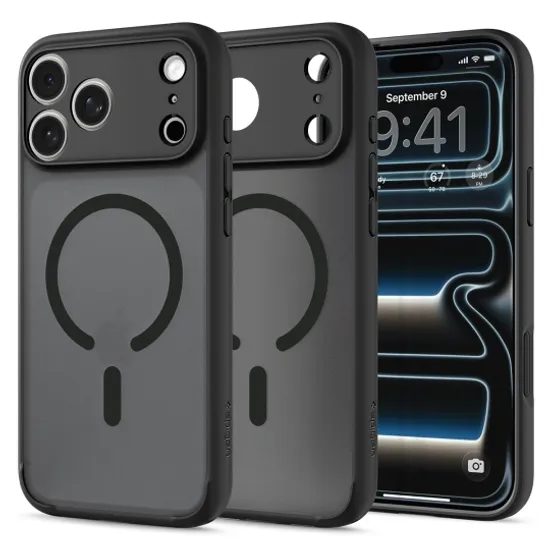 Spigen Ultra Hybrid Mag s MagSafe, iPhone 17 Pro / 18 Pro, čierny