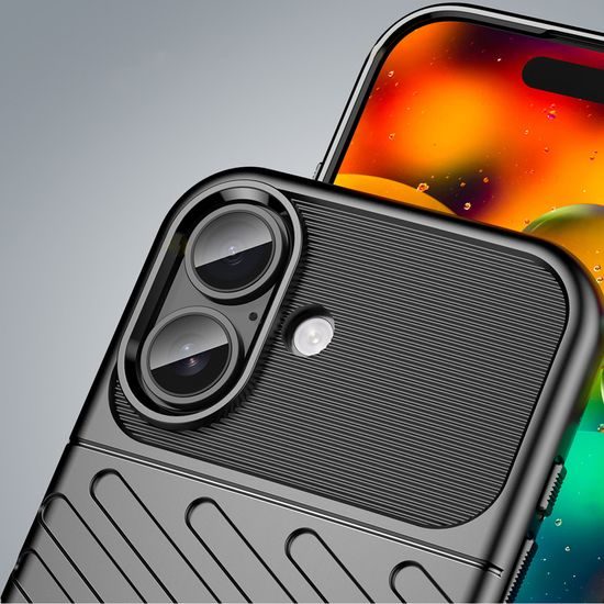 Θήκη Thunder, iPhone 17, μαύρη