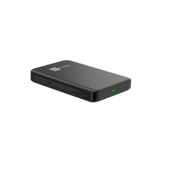 ER POWER juhtmevaba magnetiga akupank 10000 mAh Qi2 25W Semi Solid – must