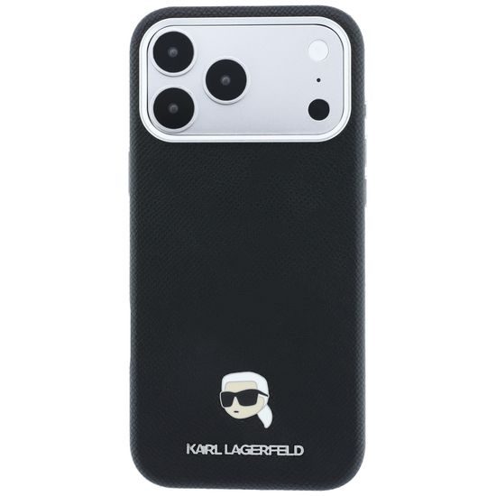 Karl Lagerfeld Grained Leather KH Metal MagSafe ümbris iPhone 17 Pro / 18 Pro – must