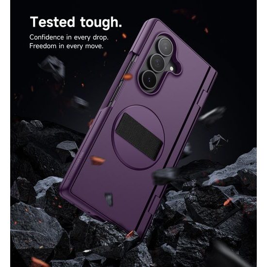 Suritch 360° Kickstand θήκη Samsung Galaxy Z Fold 7, μωβ