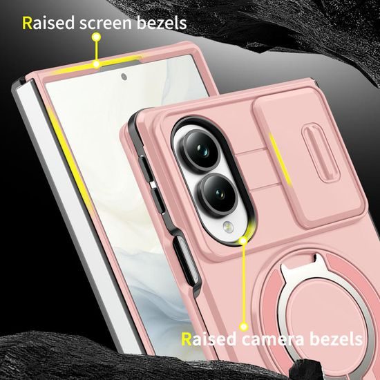 Husă Camslide Stand, Samsung Galaxy Z Fold 8, roz