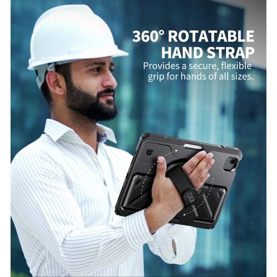 Dexnor 360 Περιστρεφόμενη θήκη, iPad Air 11, μαύρη