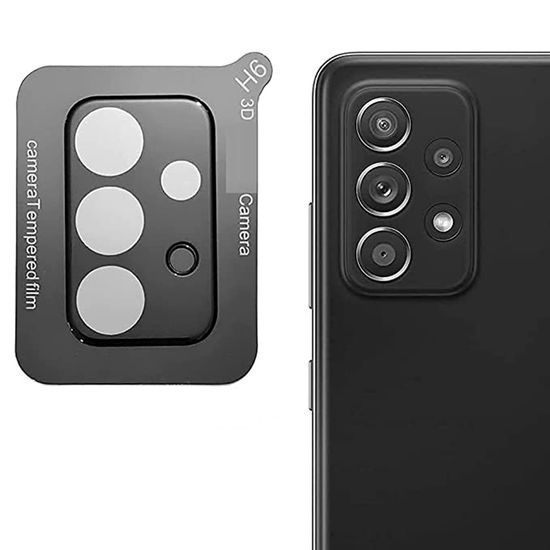 Techsuit sklíčko pro čočku fotoaparátu, Samsung Galaxy A32 4G / A32 5G, černé