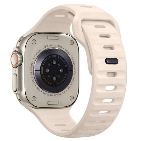 Tech-Protect Silicone Line řemínek, Apple Watch 8 / 9 / 10 / 11 / 12 / SE / Ultra (44 / 45 / 46 / 49 mm), béžový