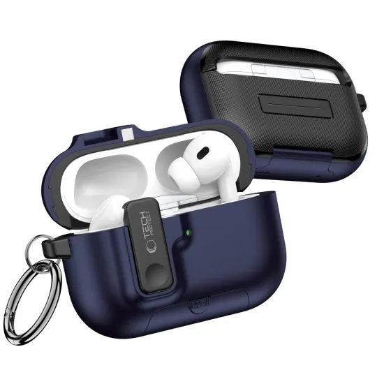 Tech-Protect Slim Hook θήκη, Apple AirPods Pro 3, μπλε