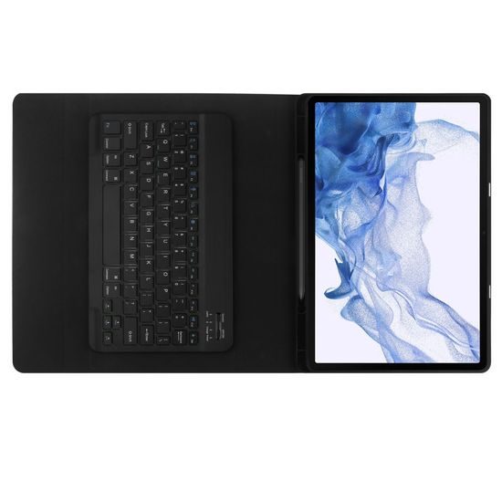 Tech-Protect SC Pen + husă cu tastatură, Samsung Galaxy Tab S7+ /S8+ /S7 FE 12.4, negru