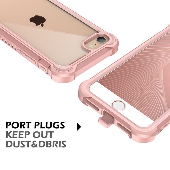 Dexnor 360 Clear etui iPhone 7 / 8 / SE 2020 / 2022, roza