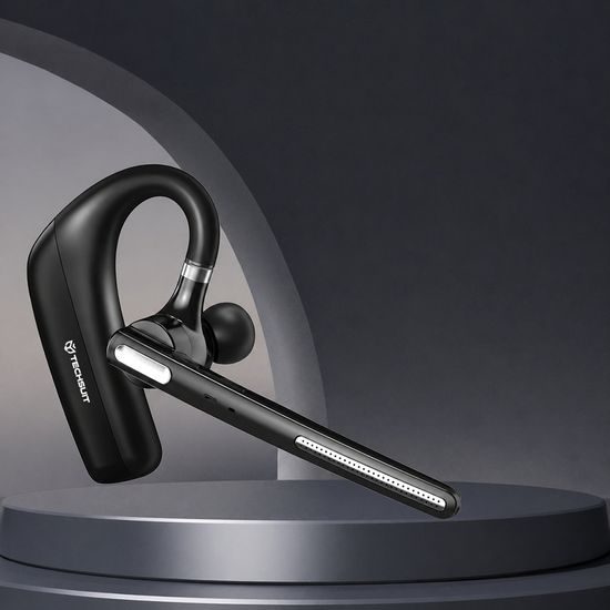 Techsuit Bluetooth peakomplekt topeltmikrofoniga ja mürasummutusega (G6) – must