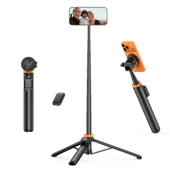 Tech-Protect L03S MagSafe Bluetooth Selfie Stick mit Stativ - Teleskopstange mit Fernbedienung - Schwarz