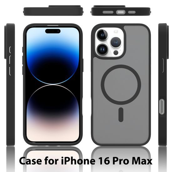 JP MagFit Colour MagSafe obal s N52 magnetom, iPhone 16 Pro Max, fialový