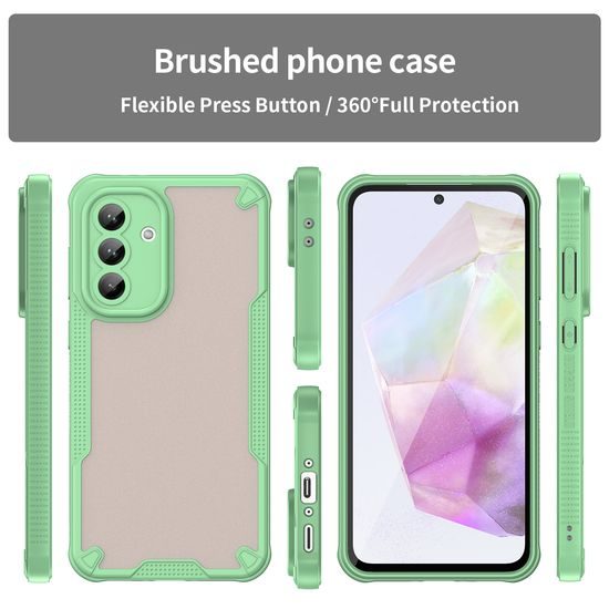 Samsung Galaxy A56 hibridinis dėklas ArmorShield – žalia