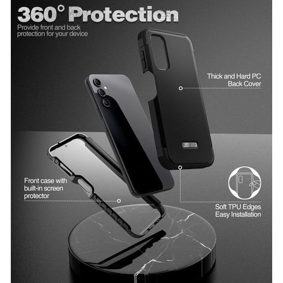 Tech-Protect Kevlar tok, Samsung Galaxy A14 4G / 5G, fekete