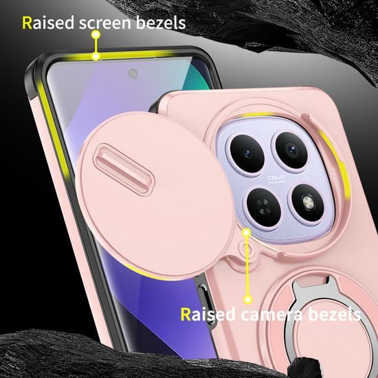 Θήκη Camslide Stand, Xiaomi Redmi Note 15 5G, ροζ