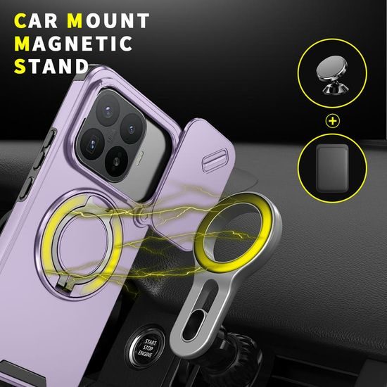 Camslide Stand obal, Xiaomi 17T Pro, fialový