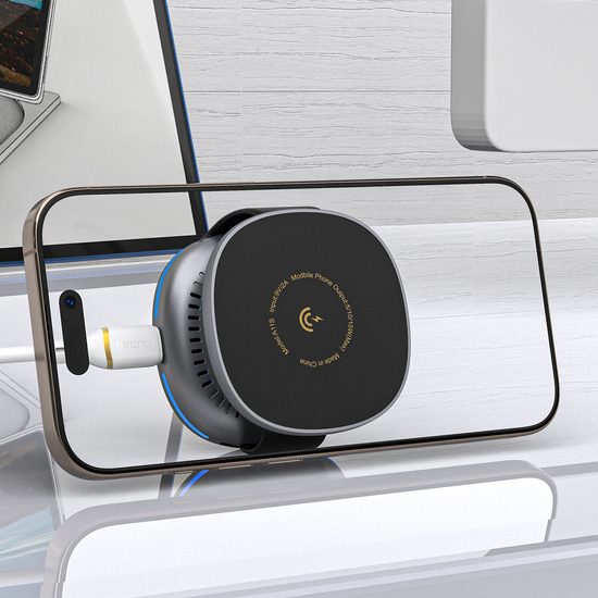 Dudao A11S brezžični MagSafe polnilnik 3v1, črn