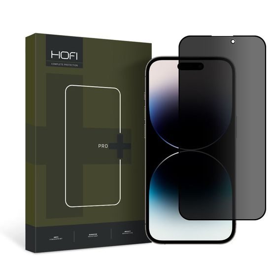 Hofi Privacy Staklo Pro+ Zaštitno kaljeno staklo, iPhone 14 Pro