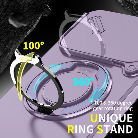 Camslide Stand obal, Xiaomi 17T Pro, fialový