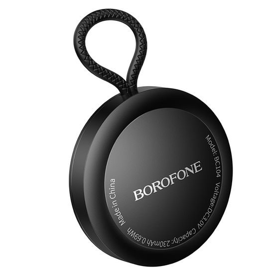 Borofone Smart Tracker kompatibel mit Apple Find My für Schlüssel, Geldbörse und Gepäck - Schwarz