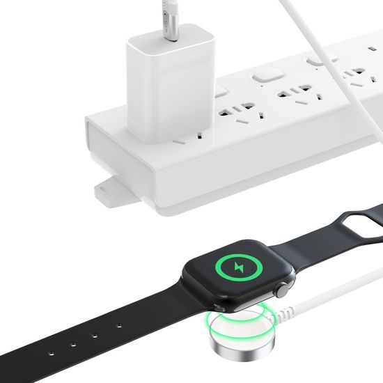 Tech-Protect UltraBoost MC01 Μαγνητικό Καλώδιο Φόρτισης για Apple Watch - USB-C, 1,2 μ, Λευκό