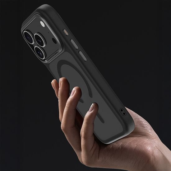 Benks Magnetic Mist θήκη Metal Frame, iPhone 17 Pro Max, μαύρη