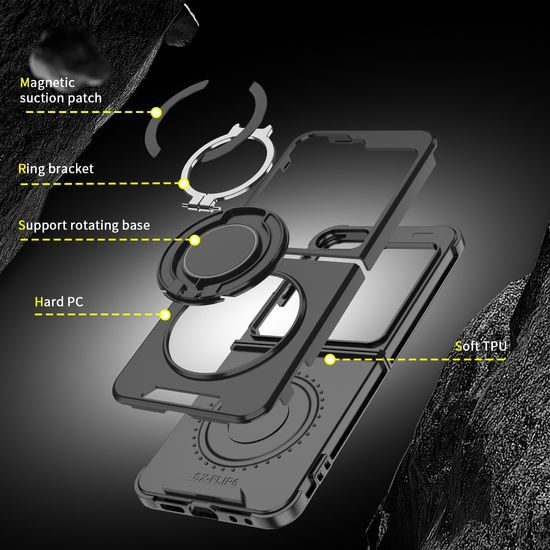 Camslide Stand obal, Samsung Galaxy Z Flip 6, růžový