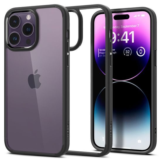 Spigen Ultra carcasă hibrid pentru mobil, iPhone 14 Pro, neagră