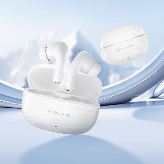 Blavec BW-02 Carbon TWS Bluetooth Oordopjes - Bluetooth 6.0 - Wit