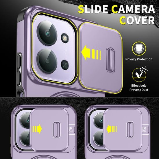 Camslide Stand Hülle, Xiaomi Redmi 15C, violett