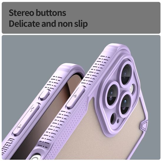 Θήκη ArmorShield Hybrid, iPhone 16 Pro Max, μωβ