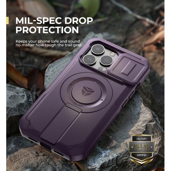 Dexnor MagSafe 360 Kickstand Προστατευτική Θήκη iPhone 13 / 14, Μωβ